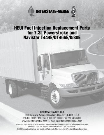 HEUI Fuel Injection Replacement Parts for 7.3L ... - Interstate McBee