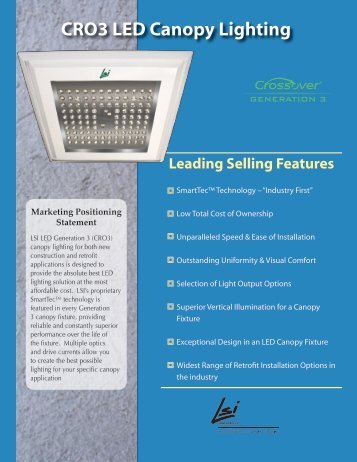 CRO3 LED Canopy Lighting - LSI Industries Inc.