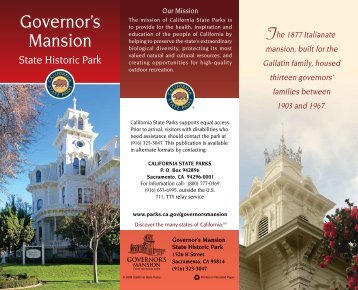 historic Governor's Mansion - California State Parks - State of ...