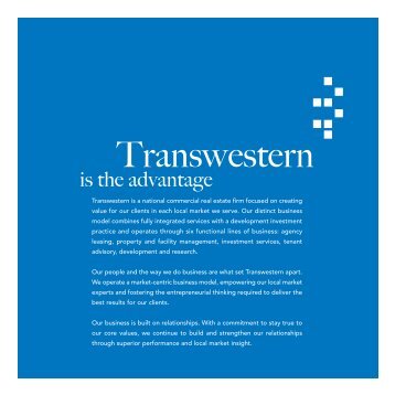 Corporate Brochure - Transwestern