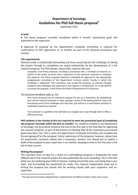 Sociology Guidelines For PhD Full Thesis Proposal Faculty Of Arts sociology-guidelines-for-phd-full-thesis-proposal-faculty-of-arts