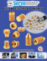 Bellows Electrical Contacts - PDF - Servometer