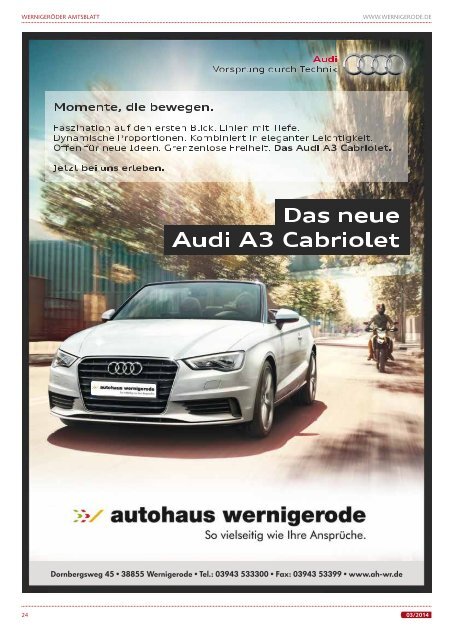 Amtsblatt der Stadt Wernigerode - 03 / 2014 (4.52 MB)