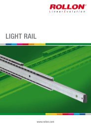 Produktkatalog (pdf) - Rollon Lineartechnik