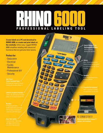 rhino 6000 dymo