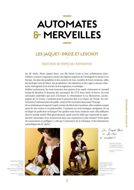 DOSSIER DE PRESSE - MusÃ©e d'art et d'histoire de NeuchÃ¢tel