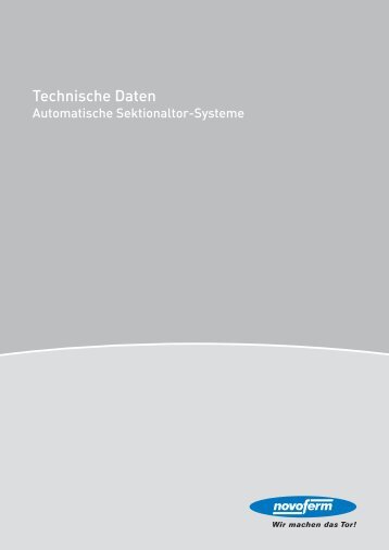 Technische Daten - Novoferm