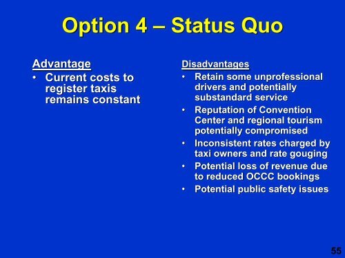 Regulation of Taxi Cabs - Orange County Comptroller