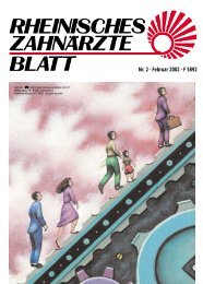 Rheinisches ZahnÃ¤rzteblatt 02/2002 - ZahnÃ¤rztekammer Nordrhein