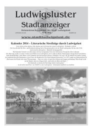 Ludwigsluster Schlosskonzerte 2013 - Stadt Ludwigslust