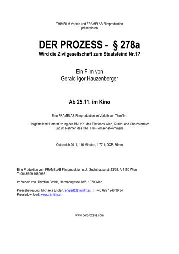 DER PROZESS - Â§ 278a - Austrianfilm