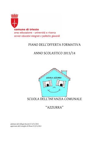 piano offerta formativa - Comune di Trieste