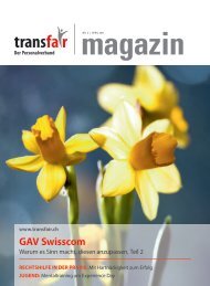 GAV Swisscom - transfair