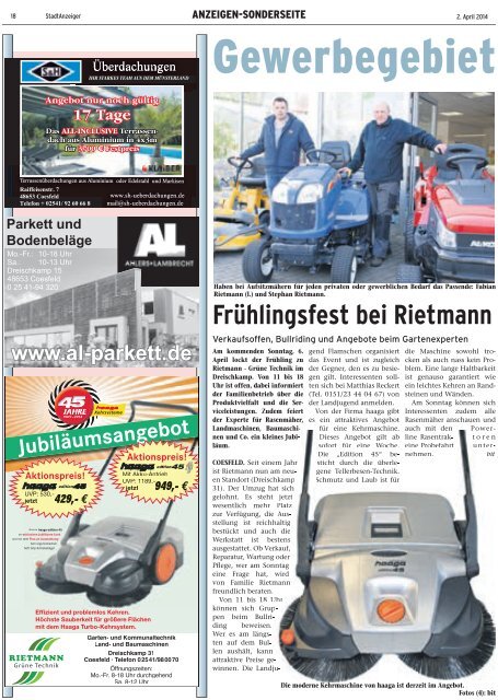 Stadt Anzeiger kw 14 2014