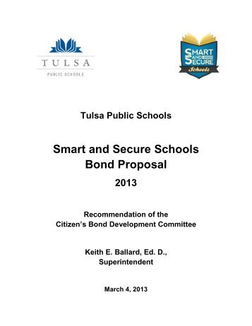 Smart and Secure Schools Bond Proposal - Tulsa Public Schools