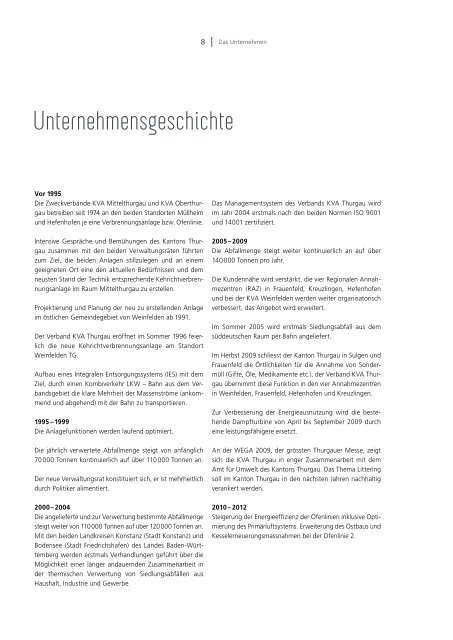 Ausgabe 2012 - beim Verband KVA Thurgau