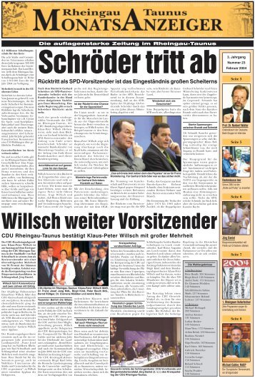 Ausgabe 23 (Februar 2004) - Rheingau-Taunus-Monatsanzeiger