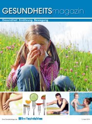 GESUNDHEITSmagazin Frühling 2014