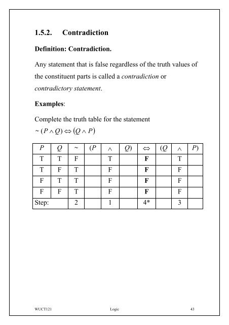 Logic Strand Lecture 3