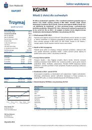 KGHM podtrzymanie rekomendacji TRZYMAJ 17 ... - PKO BP SA BDM