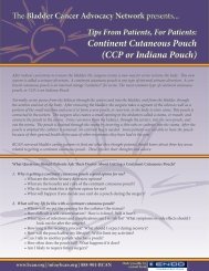 Continent Cutaneous Pouch - Bladder Cancer Advocacy Network