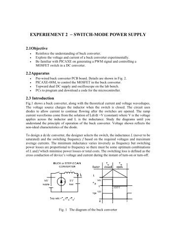 EXPERIEMENT 2 â SWITCH-MODE POWER SUPPLY