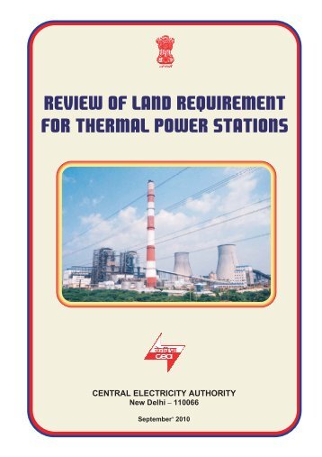 review of land requirement for thermal power stations - Central ...