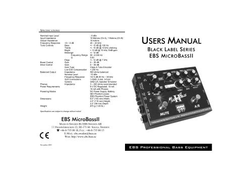 MicroBass II - EBS
