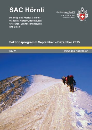 SAC-Hörnli Bulletin Nr. 71 - SAC Sektion Hörnli