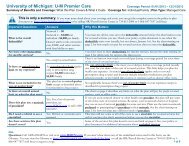 University of Michigan: U-M Premier Care - Benefits Office ...