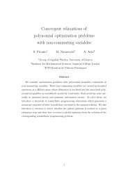 Convergent relaxations of polynomial optimization problems with ...