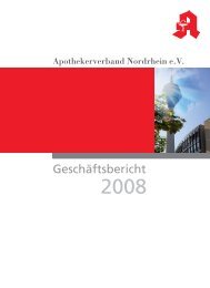 Geschäftsbericht 2008 - Apothekerverband Nordrhein