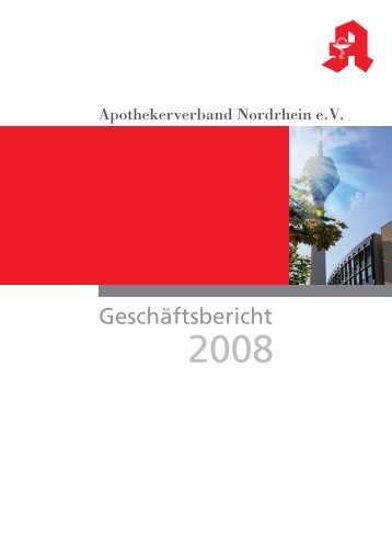 Geschäftsbericht 2008 - Apothekerverband Nordrhein