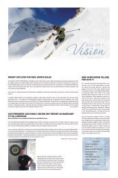 Download the 2010-2011 edition of Vision newsletter - Big Sky Resort