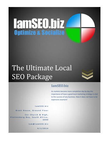 The Ultimate Local SEO Package | Local SEO Marketing | IamSEO.biz