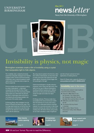 Alumni Newsletter 2011 - University of Birmingham