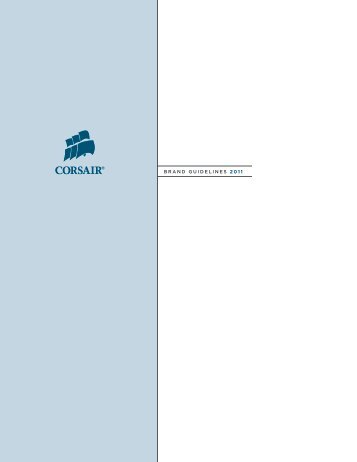 BRAND GUIDELINES 2011 - Corsair