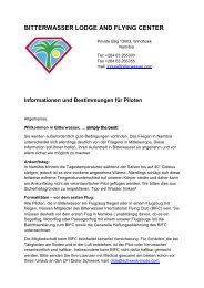 Infos fÃ¼r Piloten - Bitterwasser