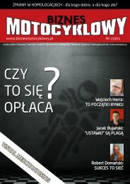 pobierz pdf na tablet, smartfona lub wydrukuj - Biznes Motocyklowy