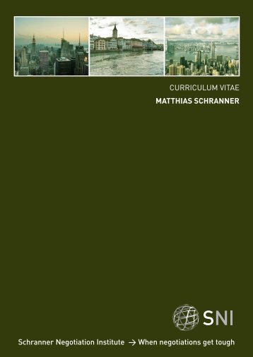 CV Matthias Schranner