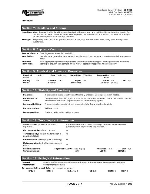 MSDS 407C - aerosol