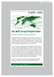 cv act ocsp/responder - CV Cryptovision Gmbh