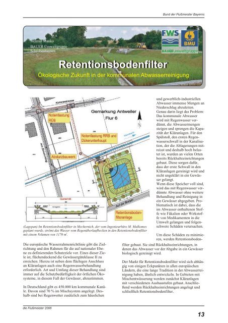 Retentionsbodenfilter - FluÃmeister