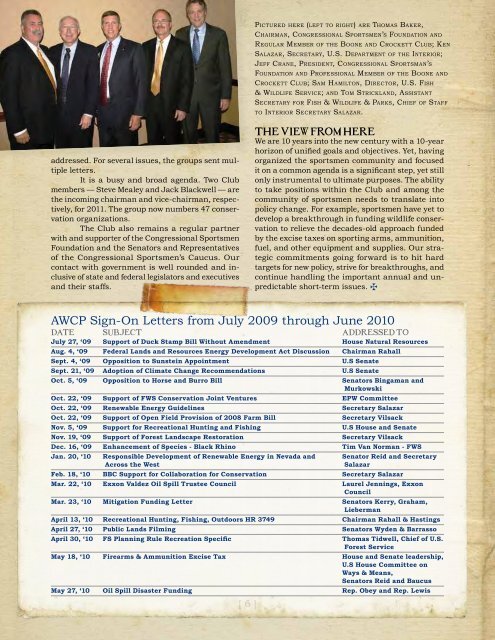 2010 Annual Report PDF - Boone and Crockett Club