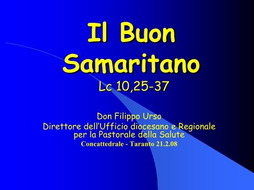 Il Buon Samaritano - Webdiocesi