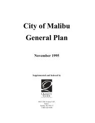 City of Malibu General Plan - Quality Code Publishing