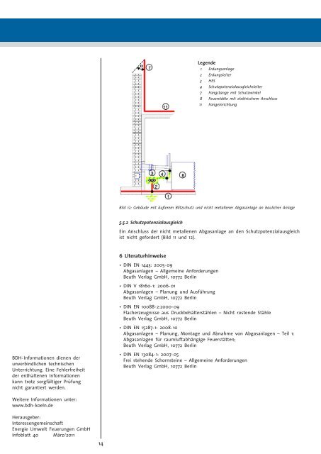 Blitzschutz an Abgasanlagen Blitzschutzsystem, Erdung ... - bdh