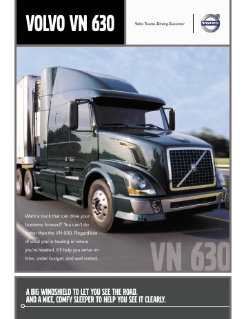 VOLVO VN 630 SPECIFICATIONS, OPTIONS, AND ENGINES ...