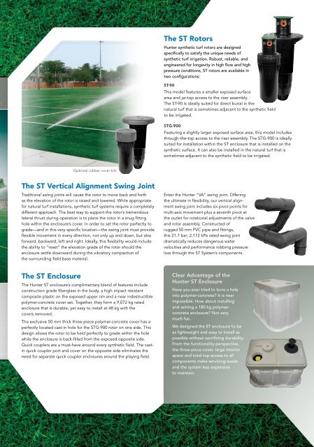 SyNTHETIC TURF IRRIGATION - Hunter Industries