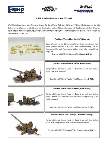 Info AFM Flab Kanone 63 90.pdf - FRIHO, Modellbahnen